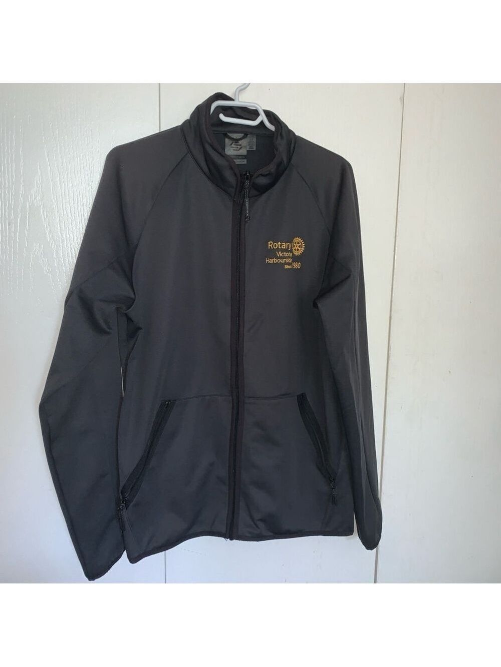 Men's Stormtech Gray Jacket Size L rotary club